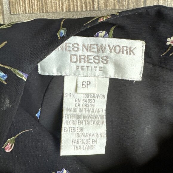 Vtg Jones Micro Floral Maxi Dress 6P Cottagecore Prairie Y2K Layered Sheer 90s - Picture 5 of 11